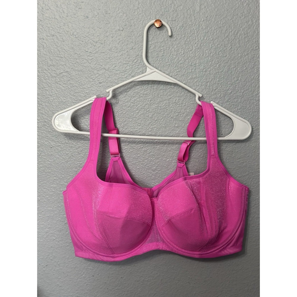 HSIA Women's Full Coverage Minimizer Underwire T-Shirt Bra In Pink Size 42DD NWT